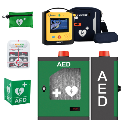 Komplet AED za zunanjo javno namestitev